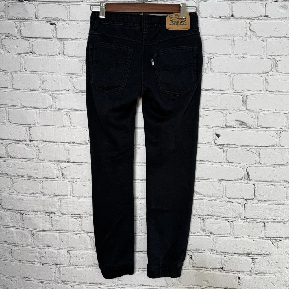 LEVI'S Youth‎ Black Knit Jogger M 10-12 YRS 26x26 Drawstring Stretch Skateboard